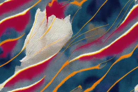 Abstract motion blur watercolor effect texture Ikat seamless stripe