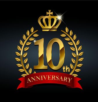 Golden anniversary medal icon | 10th anniversary