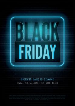Black Friday Seasonal clearance luxury vector banner design with copyspace
