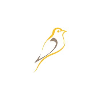 Goldfinch icon logo template vector