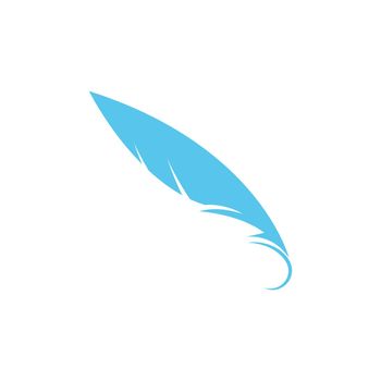 Feather icon logo illustration