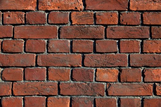 Old Red Brick Wall, Brick wall background texture