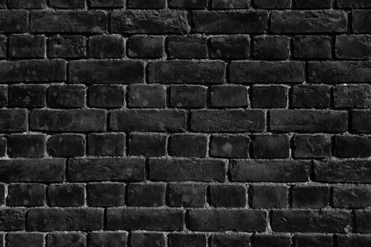 Old Black Brick Wall, Brick wall background texture