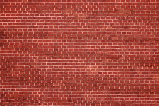 Old Red Brick Wall. An ancient fortress. Medieval red brick building. Big Brick wall background texture
