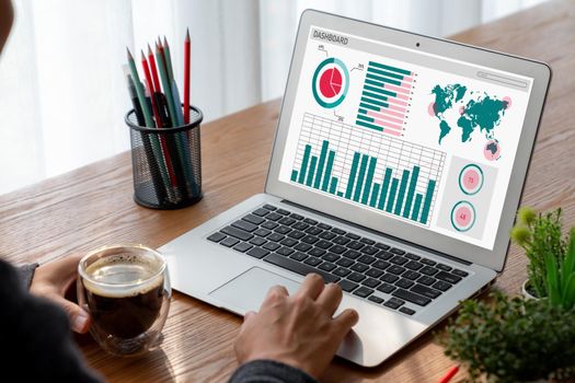 Business data dashboard provide modish business intelligence analytic