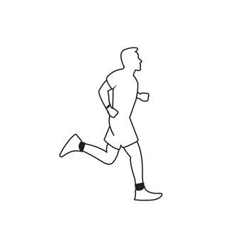 Running person logo