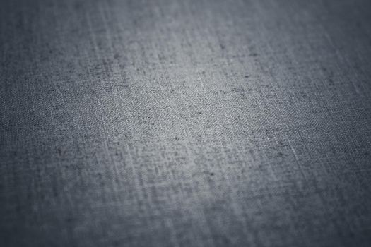 Decorative gray linen fabric textured background for interior, furniture design and art canvas backdrop