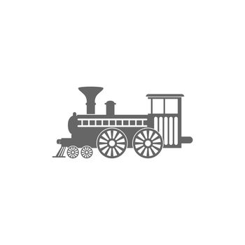 Locomotive logo icon design illustration 