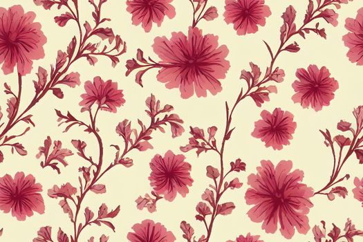Floral vintage seamless pattern for retro wallpapers. Enchanted Vintage