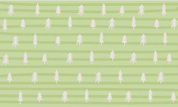 Trendy winter striped background with trees. Holiday greeting card. Modern concept design.