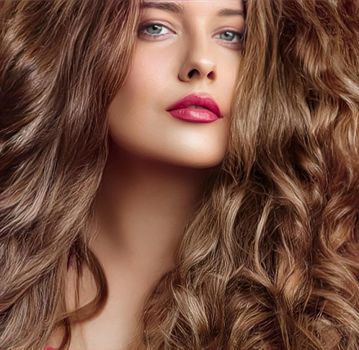 Hairstyle, beauty and hair care, beautiful woman with long natural brown hair, glamour portrait for hair salon and haircare