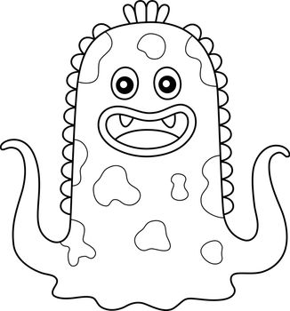 Monster Octopus Coloring Page for Kids