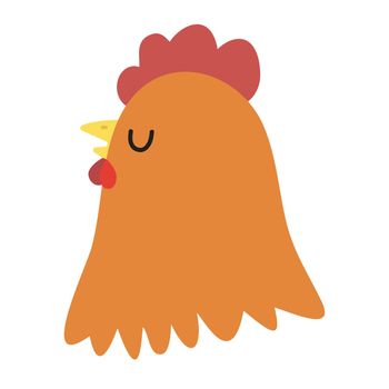 Chicken head  Cartoon vector icon