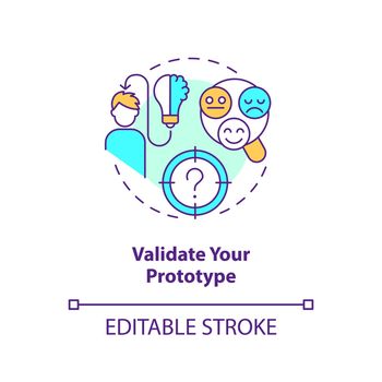Validate your prototype concept icon