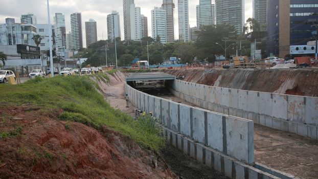 construction of exclusive lane of the brt system