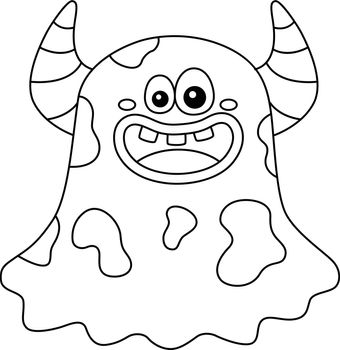 Ghost Monster Coloring Page for Kids