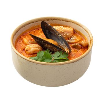 Tom yam seafood soup