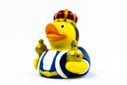 Kind with golden crown and objects Duck Floating Toy