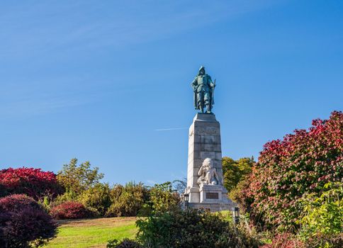Statue of Samuel de Champlain in Plattsburgh New York State