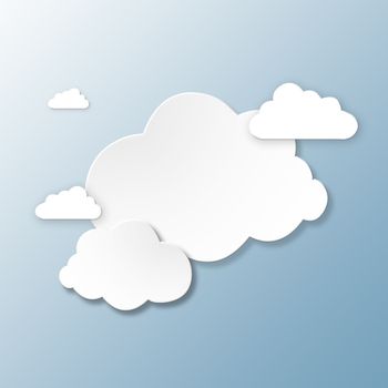 Its all in the cloud. Conceptual image representing modern cloud computing.