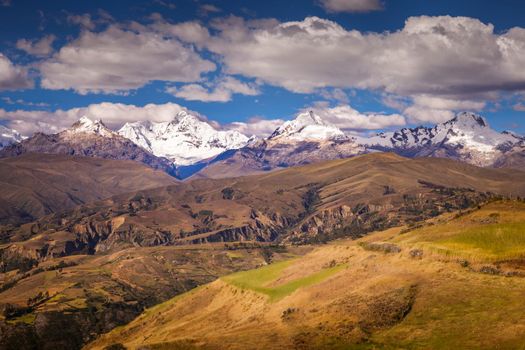 Cordillera Blanca panorama near Huaraz, snowcapped Peruvian Andes, Ancash, Peru