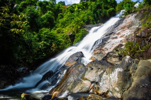Waterfall Namtok Tone Nga Chang in Hat Yai, Songkhla, Thailand
