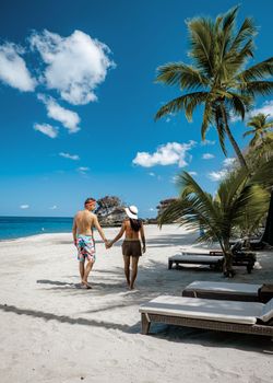Saint Lucia Caribbean Island, couple men and woman on vacation at the tropical Island of St Lucia