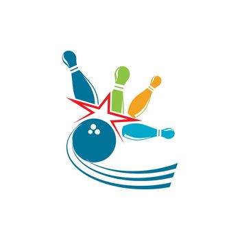 Bowling icon Template vector