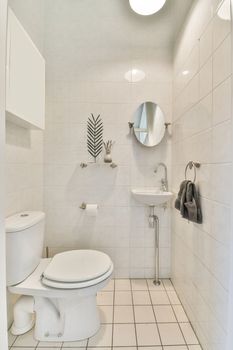 A cozy bathroom with a toilet