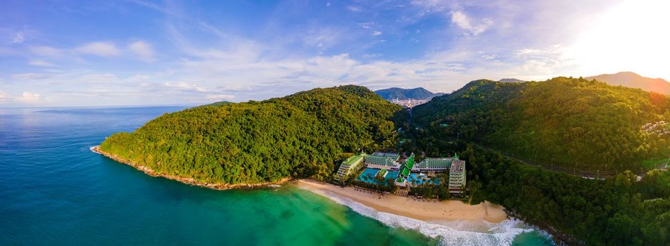 Phuket Thailand November 2021, Luxury resort Le Meridien beach resort Marriot in Thailand.