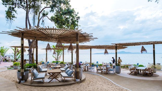 Pattaya Thailand , view at the cafe restaurant the Oxygen beachfront oasis in Pattaya Thailand