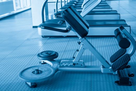 abs training Machine in empty gym