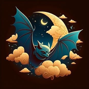 Cartoon image of a bat