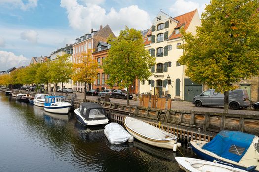 Frederiksholms canal in Copenhagen, Denmark