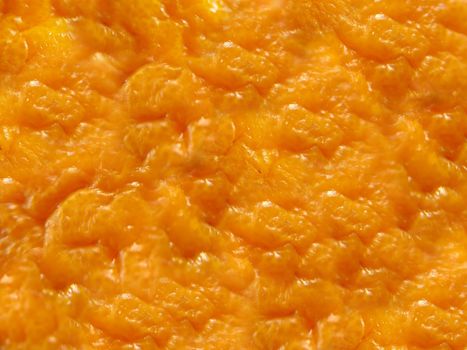Background texture close-up of orange peel on top