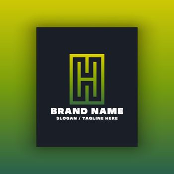 Simple letter H logo design template