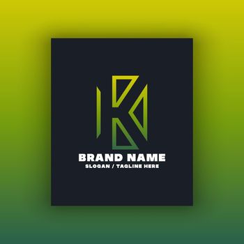 Simple letter K logo design template