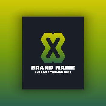Simple letter X logo design template