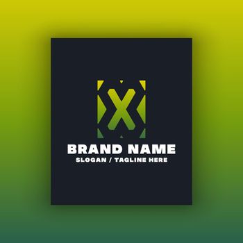 Simple letter X logo design template