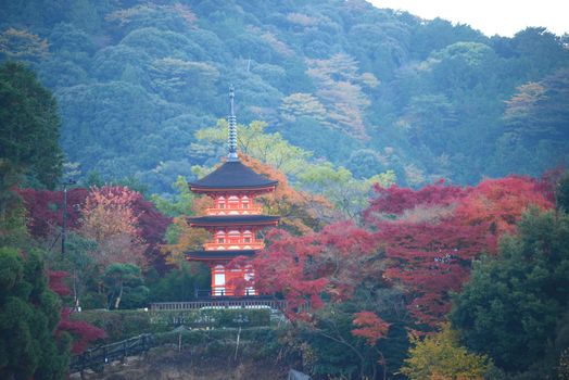 pagoda in autumn
