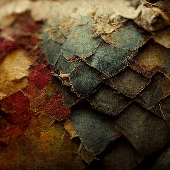 Abstract grunge overlay texture of canvas, leather and paper closeup.