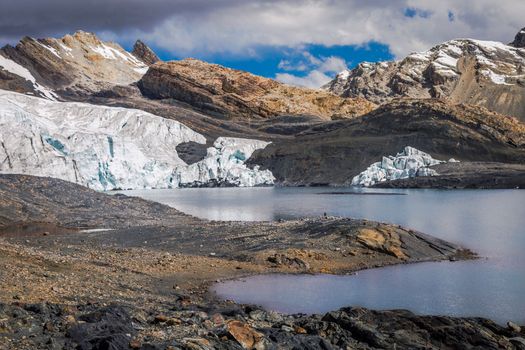 Pastoruri Glacier in Cordillera Blanca, snowcapped Andes, Ancash, Peru