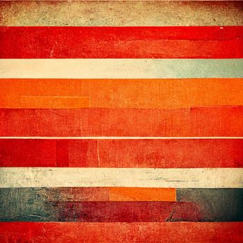 Abstract contemporary modern watercolor art. Minimalist orange and red shades illustration. Digital generated. Vintage style.