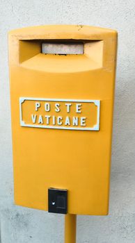 Post box in vatican city rome italy
