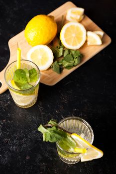 Healthy and delicous detox water with lemons
