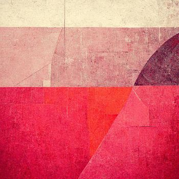 Abstract contemporary modern watercolor art. Minimalist pink and grey shades illustration. 