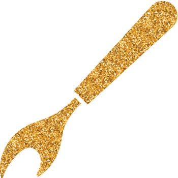 Gold Glitter Icon - Seam ripper