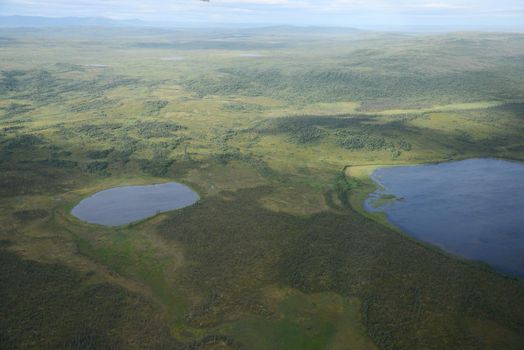 alaska aerial view