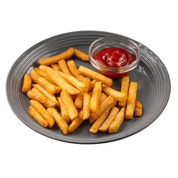 Isolated portion of french fries