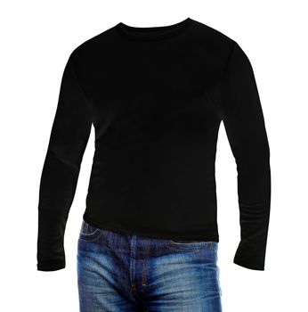 Black t-shirt with long sleeves